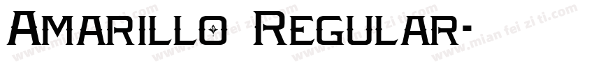 Amarillo Regular字体转换